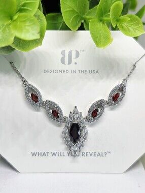 BP Jan 2025 Birthday Collection with Red Garnet Marquise Stones